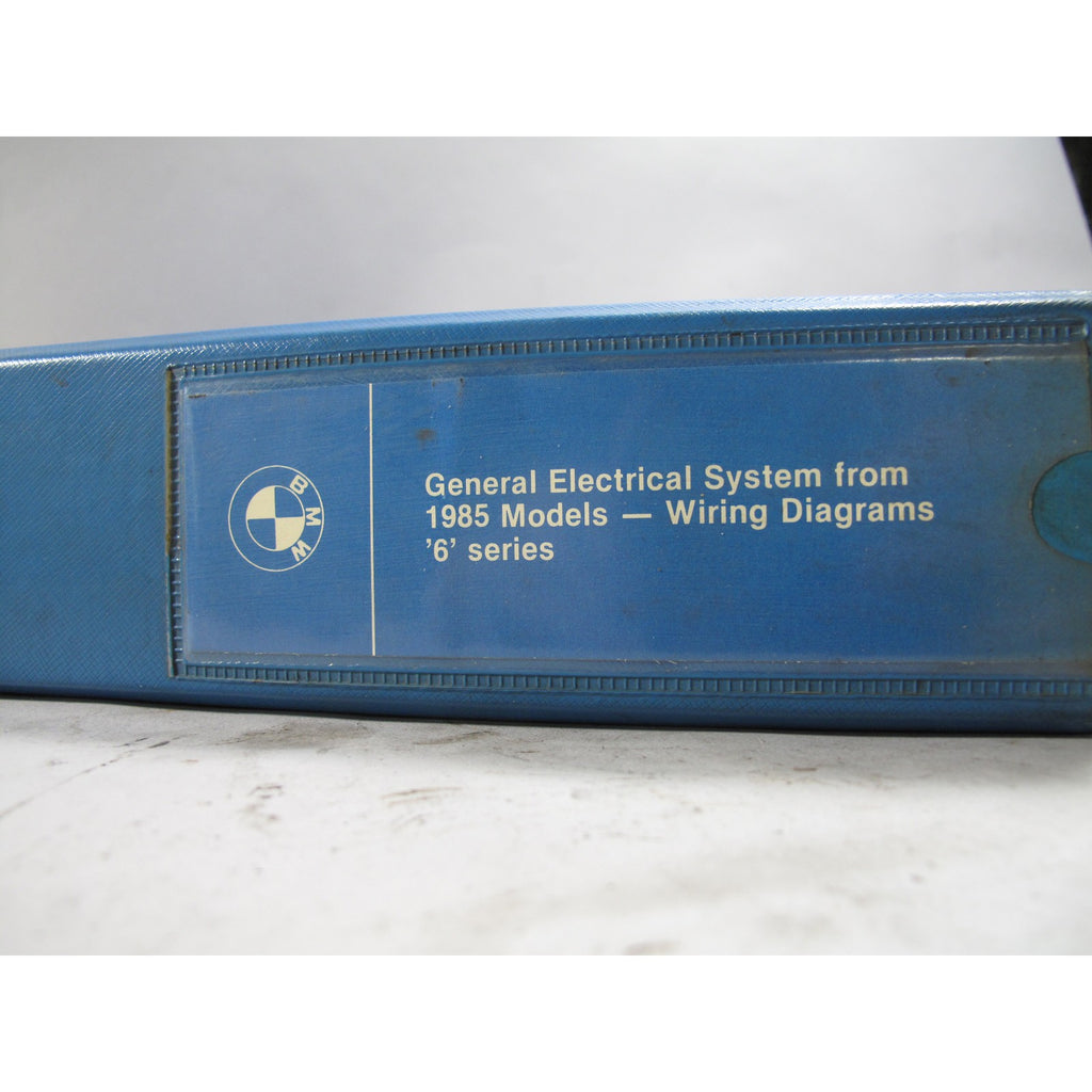 Original BMW General Electrical System Wiring Diagrams For 6 series 1985 +