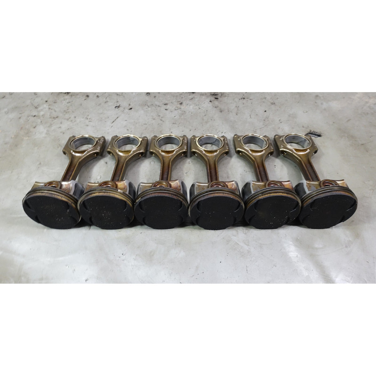 01-06 BMW M54 2.5L 6-Cylinder Engine Piston and Connecting Rod Set of 6 OE