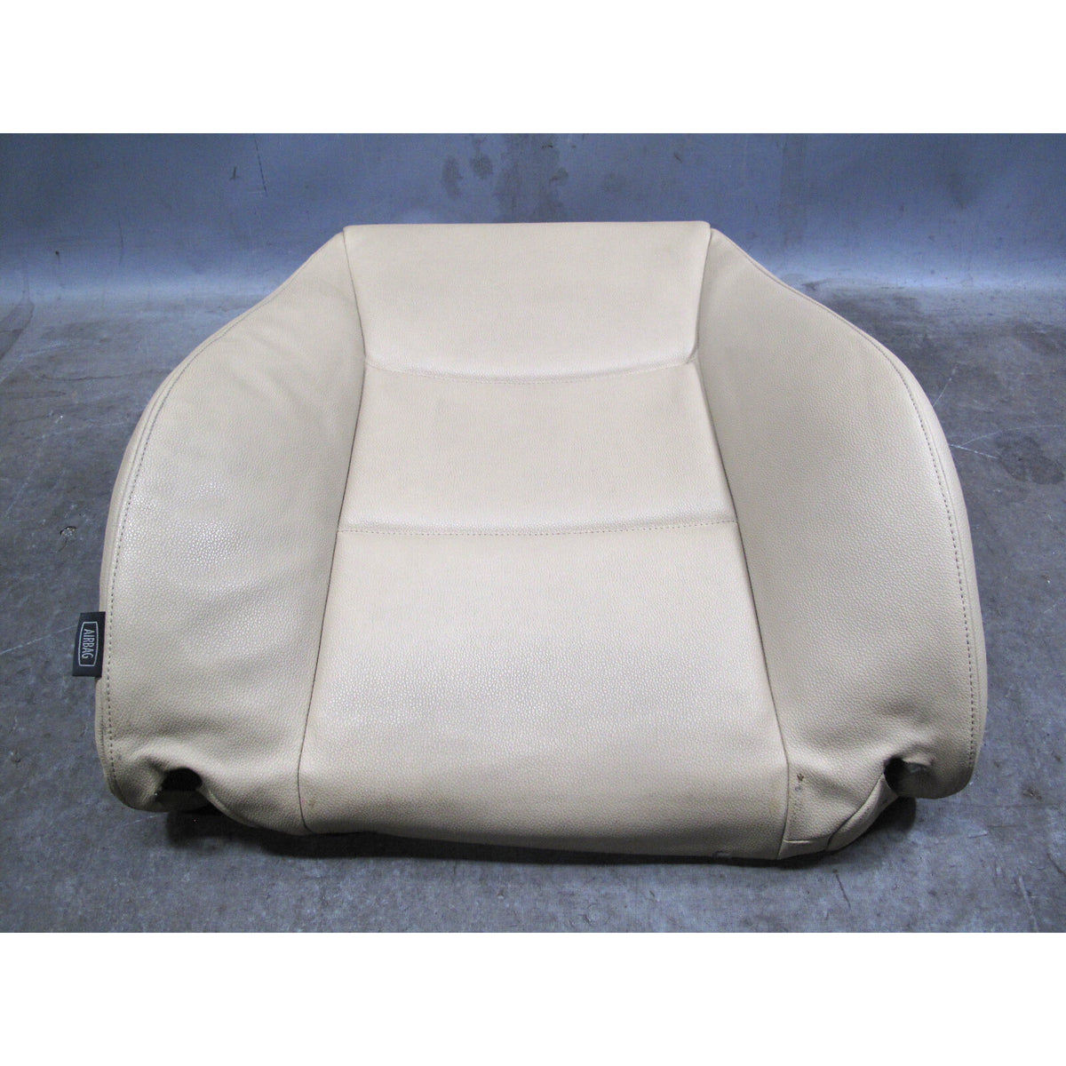 2006-2012 BMW E90 E91 3-Series Right Front Beige Vinyl Seat Backrest Cover OEM