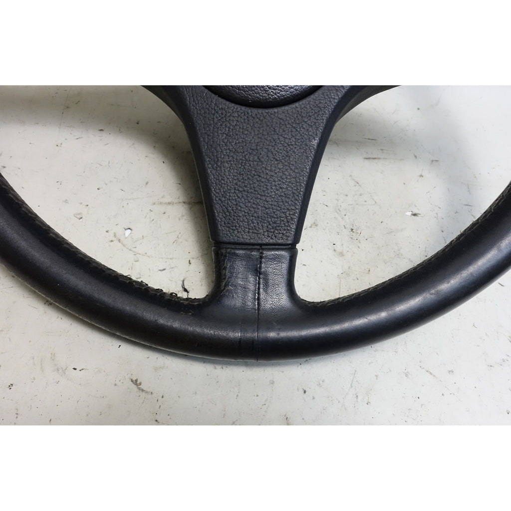 Damaged 84-93 BMW E30 3-Series E28 E24 Sports Leather Steering Wheel 385mm OEM