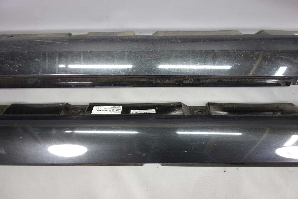 2009-2015 BMW F02 7-Series Exterior Side Skirt Rocker Panel Pair Black Sapphire