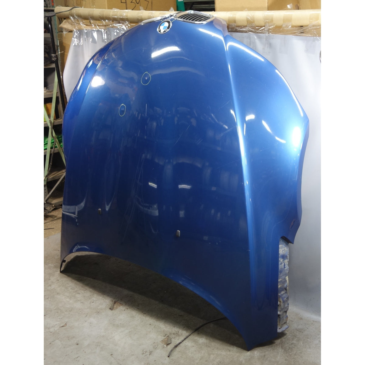 Damaged 96-02 BMW Z3 Roadster Coupe Hood Bonnet Engine Cover Panel Topaz Blue OE