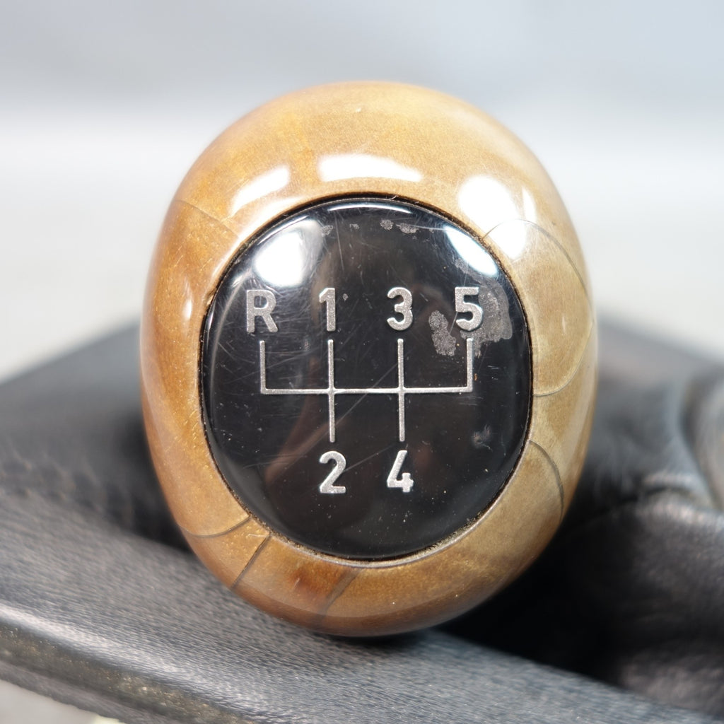92-99 BMW E36 3-Series Walnut Wood Shift Knob and Black Leather Boot OEM