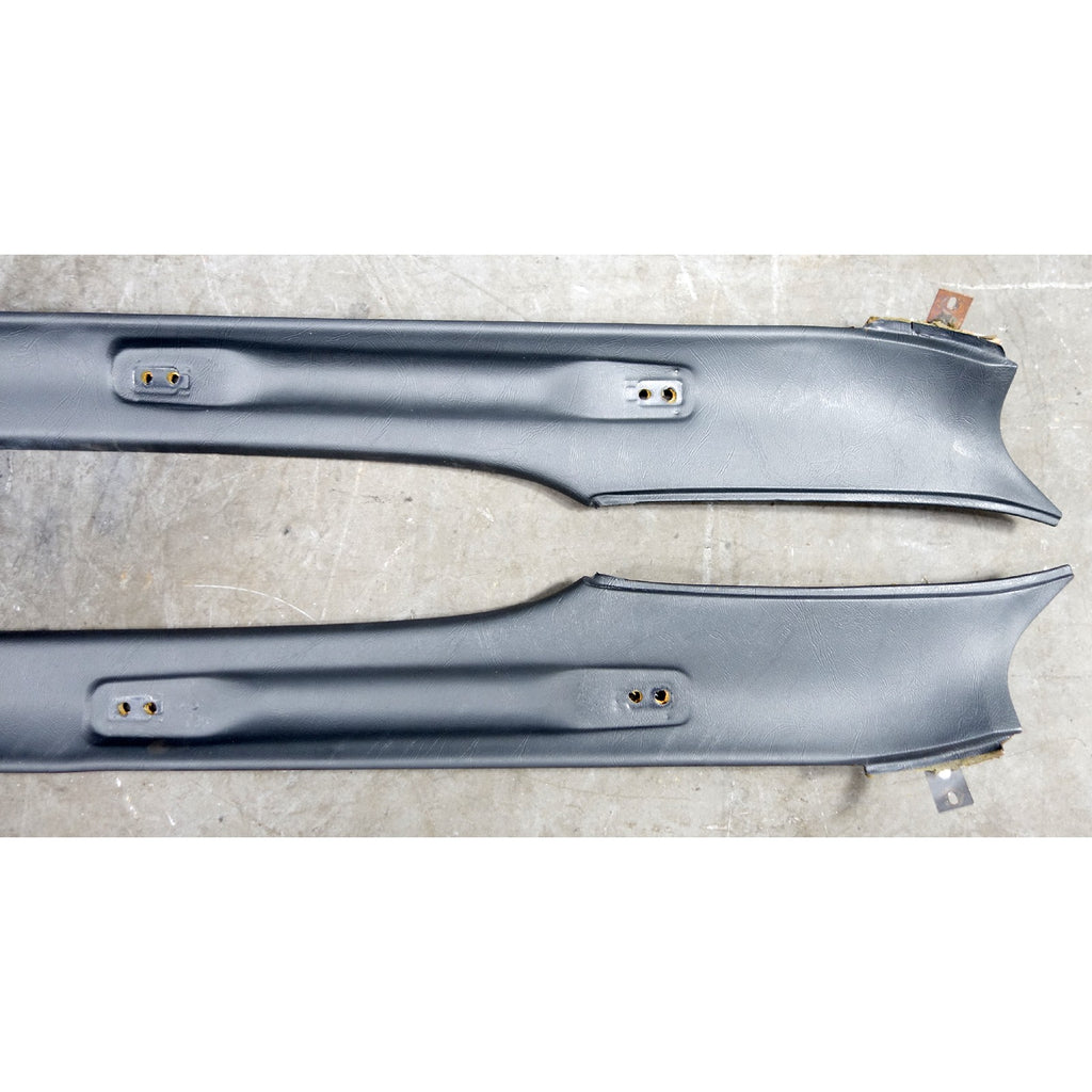 1978-1987 BMW E23 7-Series Interior Upper Headlining Cover Trim Pair Black OEM