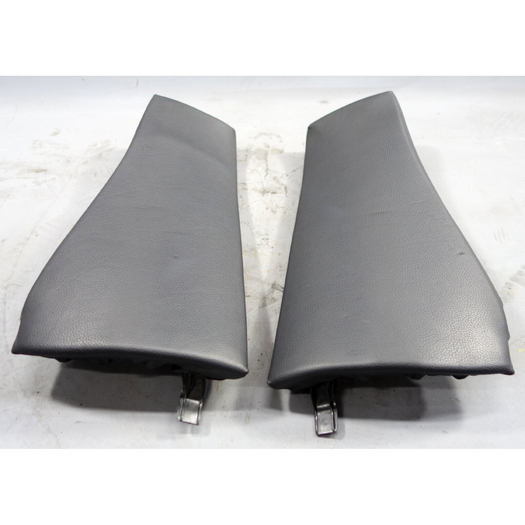 2004-2006 BMW E83 X3 SAV Rear Seat Bolster Lateral Trim Panel Pair Black Leather