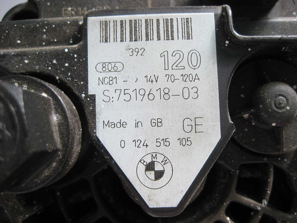 BMW E46 E85 Z4 Bosch Alternator 120 Amp 120A Oval Plug 2003-2006 USED OEM