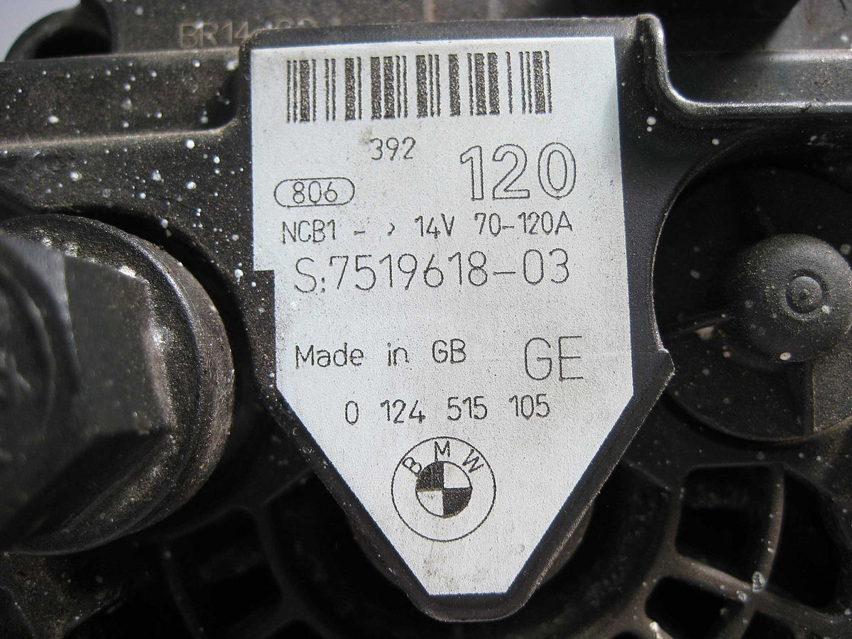BMW E46 E85 Z4 Bosch Alternator 120 Amp 120A Oval Plug 2003-2006 USED OEM