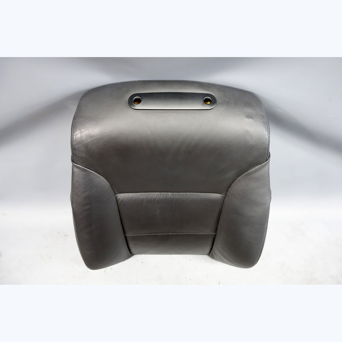 2004-2010 BMW E60 5-Series E61 Front Seat Back Rest Pad Black Leather Heated OE