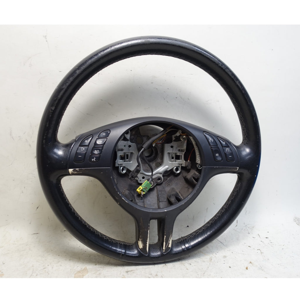 01-06 BMW E46 3-Series Sport Leather Steering Wheel Multifunction Factory OEM