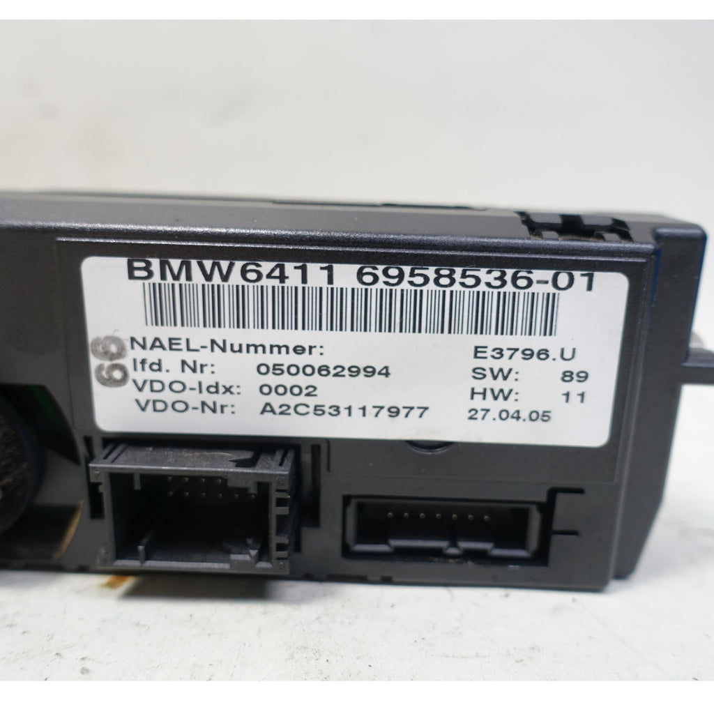2006 BMW E90 E91 3-Series Automatic Climate Control Panel Early Black Knobs OEM
