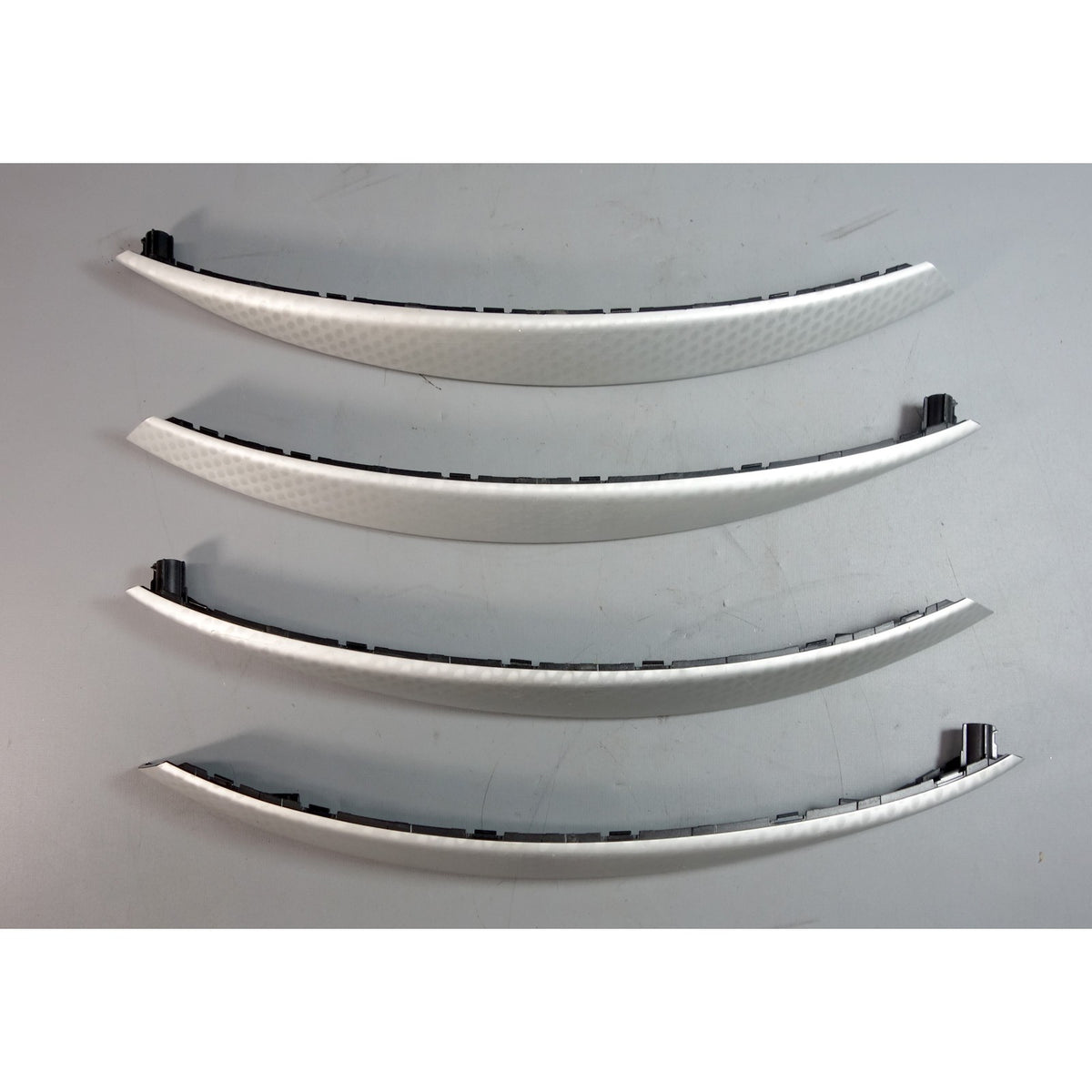 2004-2006 BMW E83 X3 Interior Door Grab Handle Cloud Cut Aluminum Trim OEM