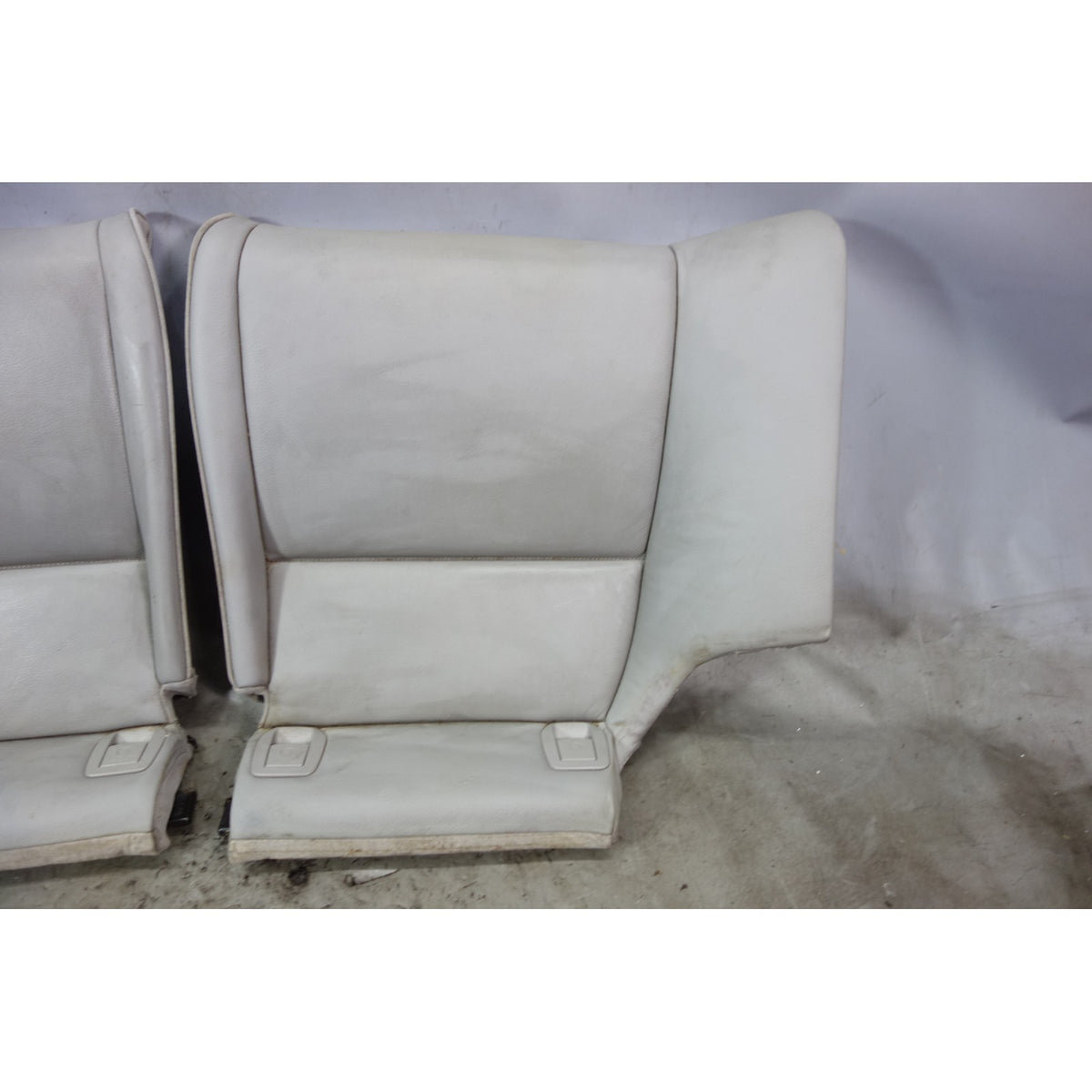 2007-2009 BMW E92 3-Series Coupe Rear Seat Bottom Buckets Grey Leather OEM