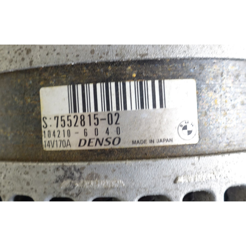 09-11 BMW E89 Z4 sDrive30i N52 6-Cyl Factory Denso Alternator Generator 170A OEM