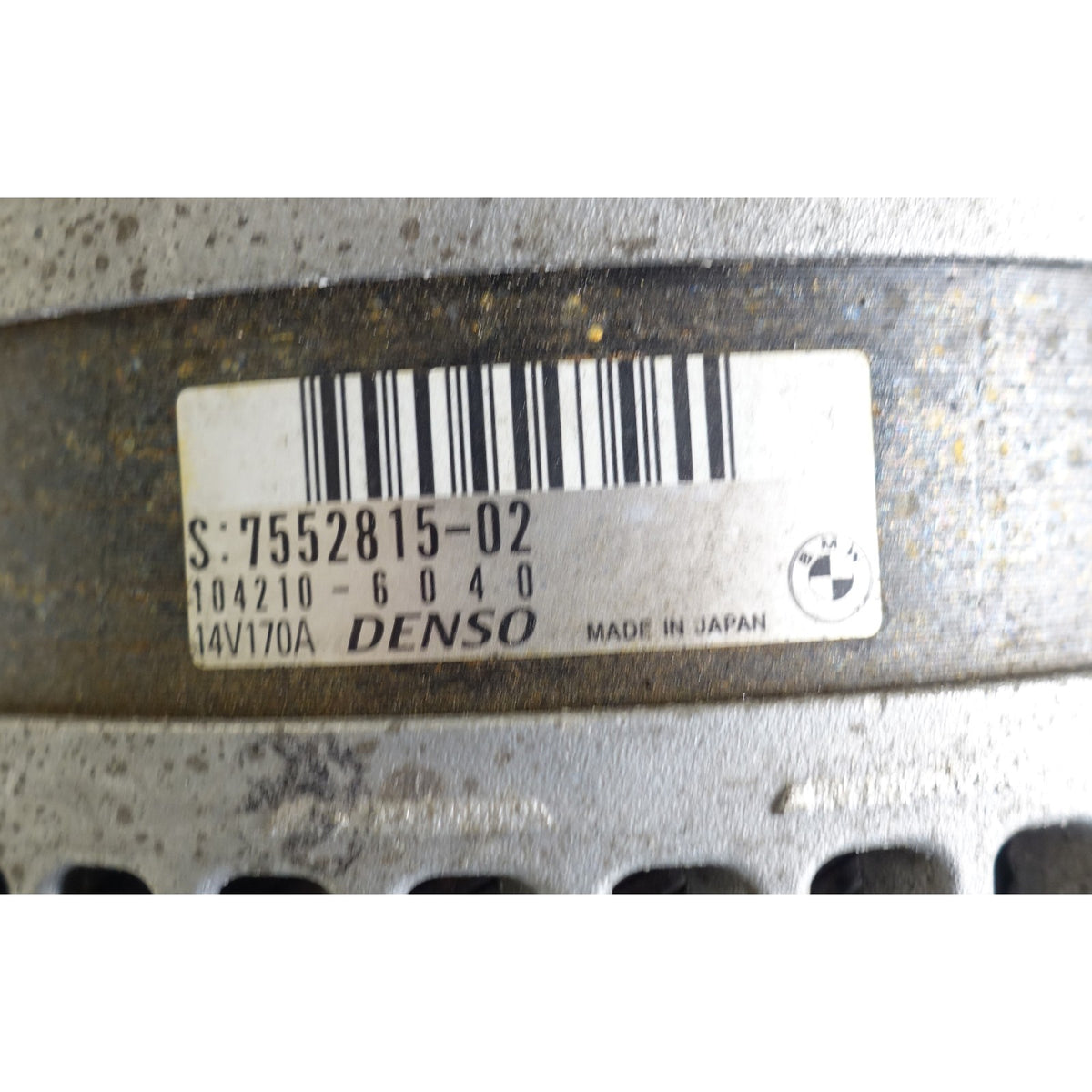 09-11 BMW E89 Z4 sDrive30i N52 6-Cyl Factory Denso Alternator Generator 170A OEM