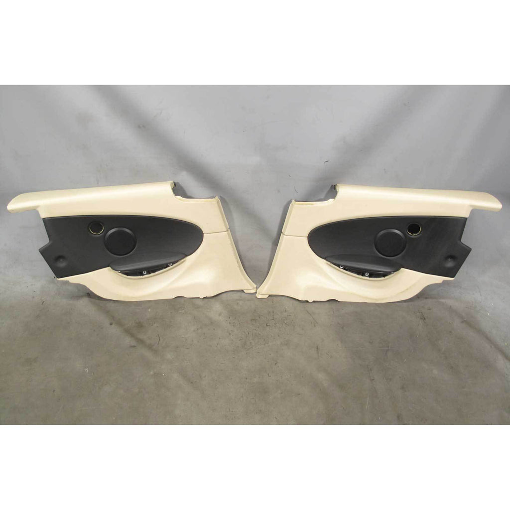 2006-2010 BMW E63 6-Series Coupe Rear Interior Trim Panels Cream Beige Leather