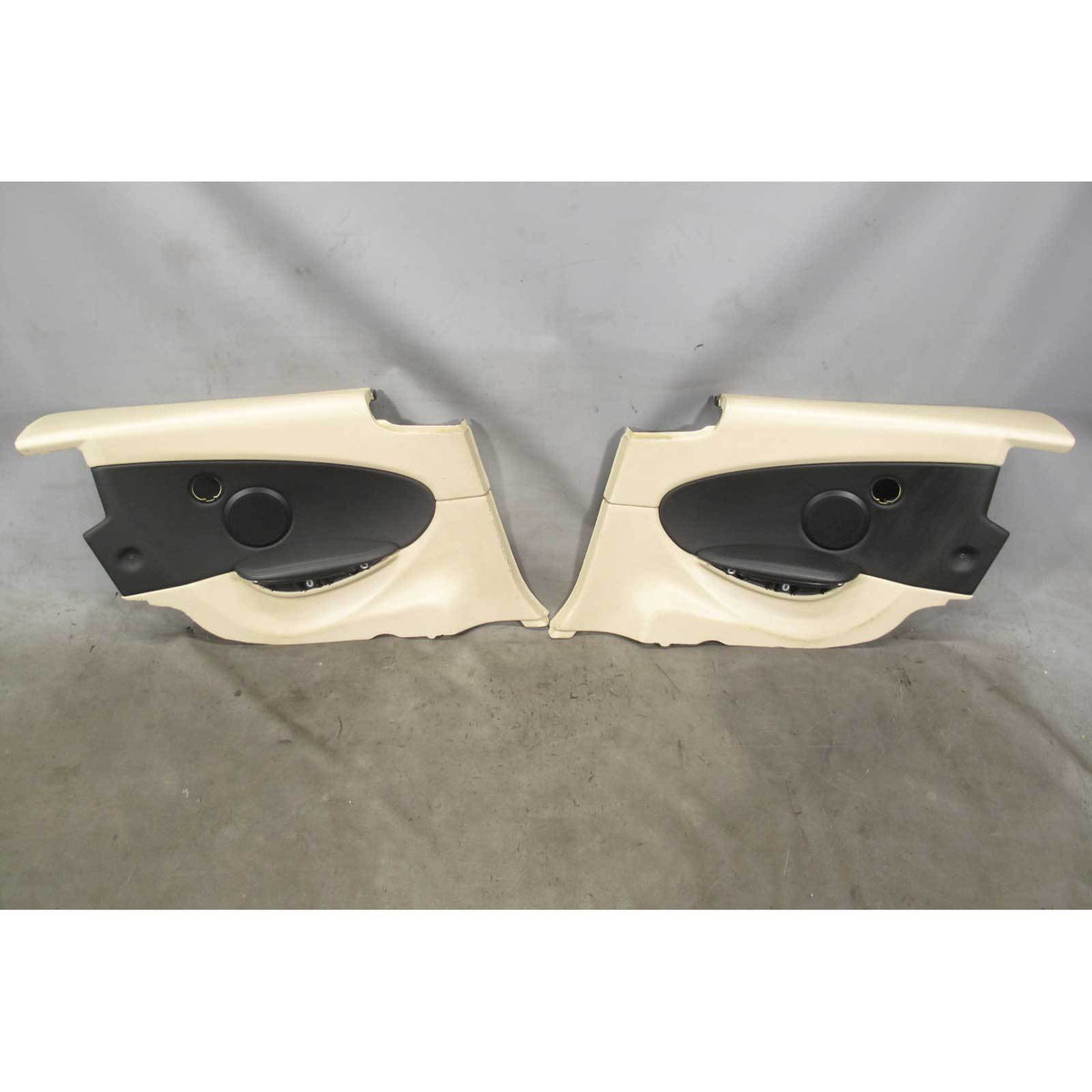 2006-2010 BMW E63 6-Series Coupe Rear Interior Trim Panels Cream Beige Leather