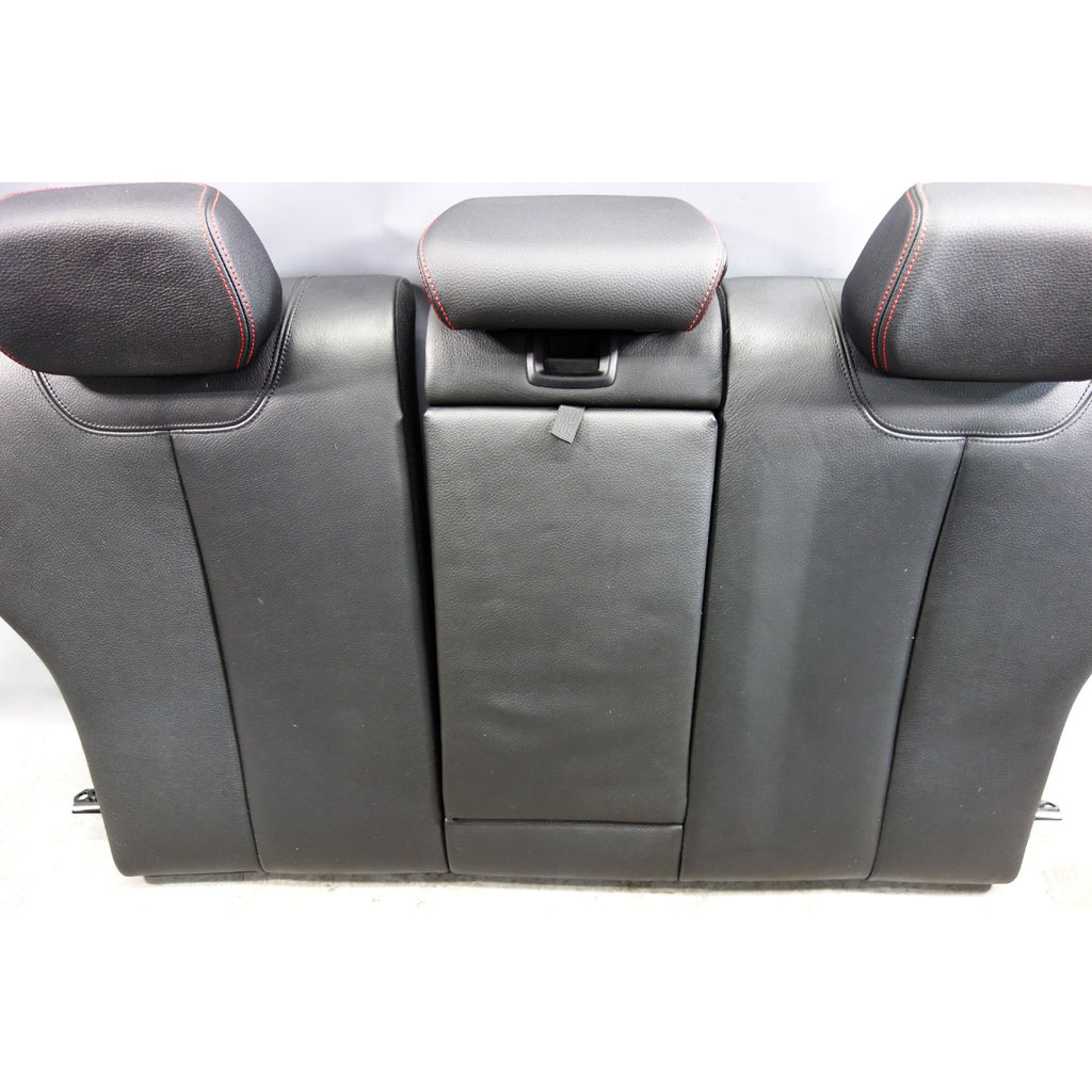 12-19 BMW F30 3-Series Sedan Rear Folding Seat Backrest Black Leather Red Accent