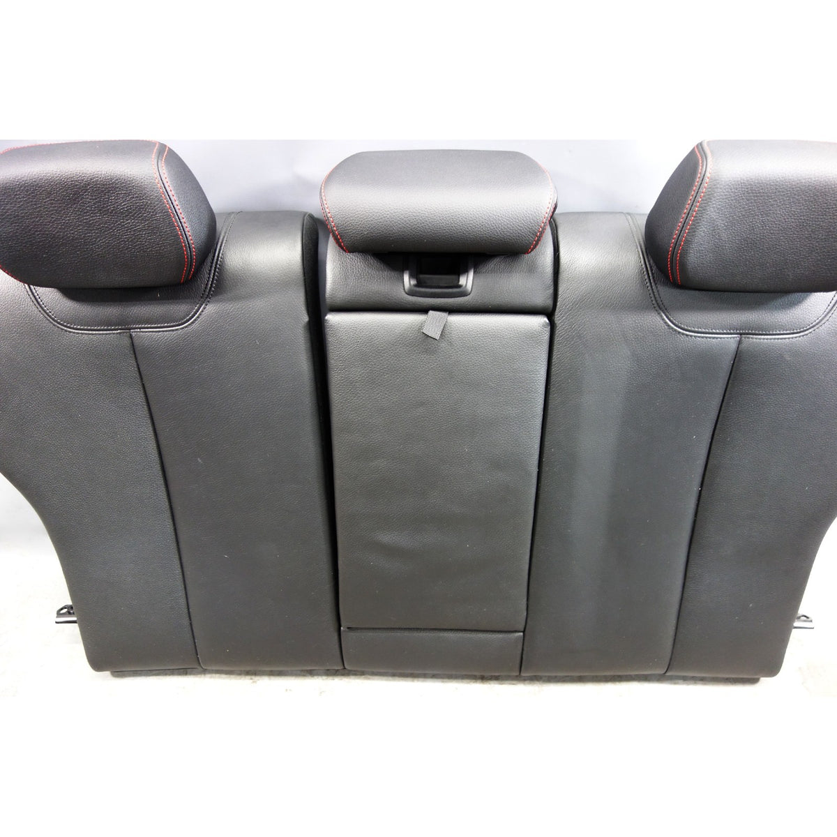 12-19 BMW F30 3-Series Sedan Rear Folding Seat Backrest Black Leather Red Accent