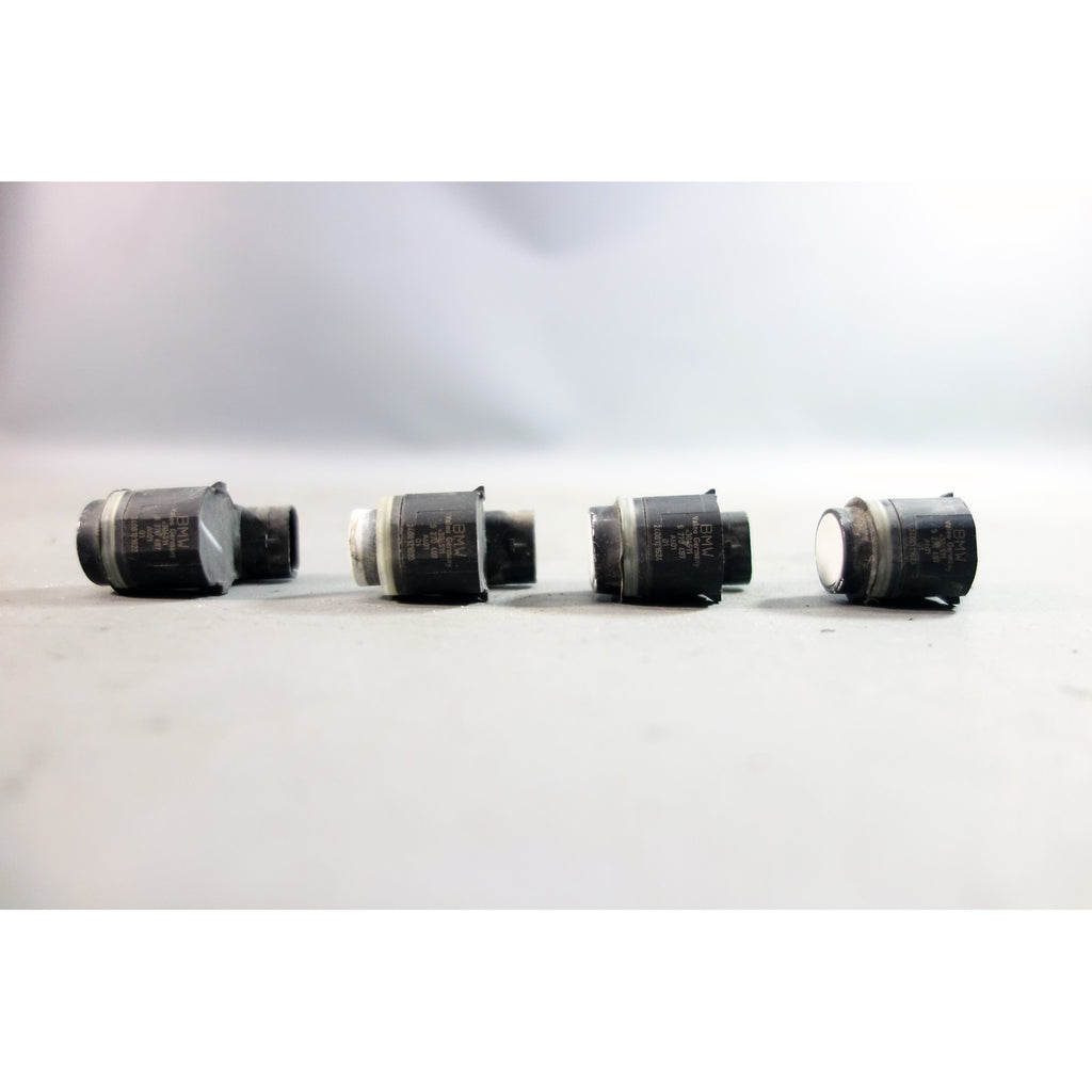 Damaged 10-17 BMW Park Distance Control Parking Sensors Set of 4 White OEM