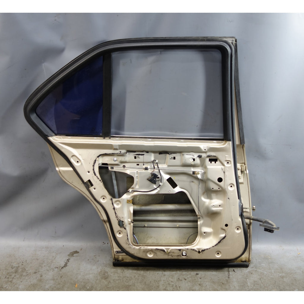 89-92 BMW E34 5-Series Rear Left Door Shell Kashmir Beige Gold OEM