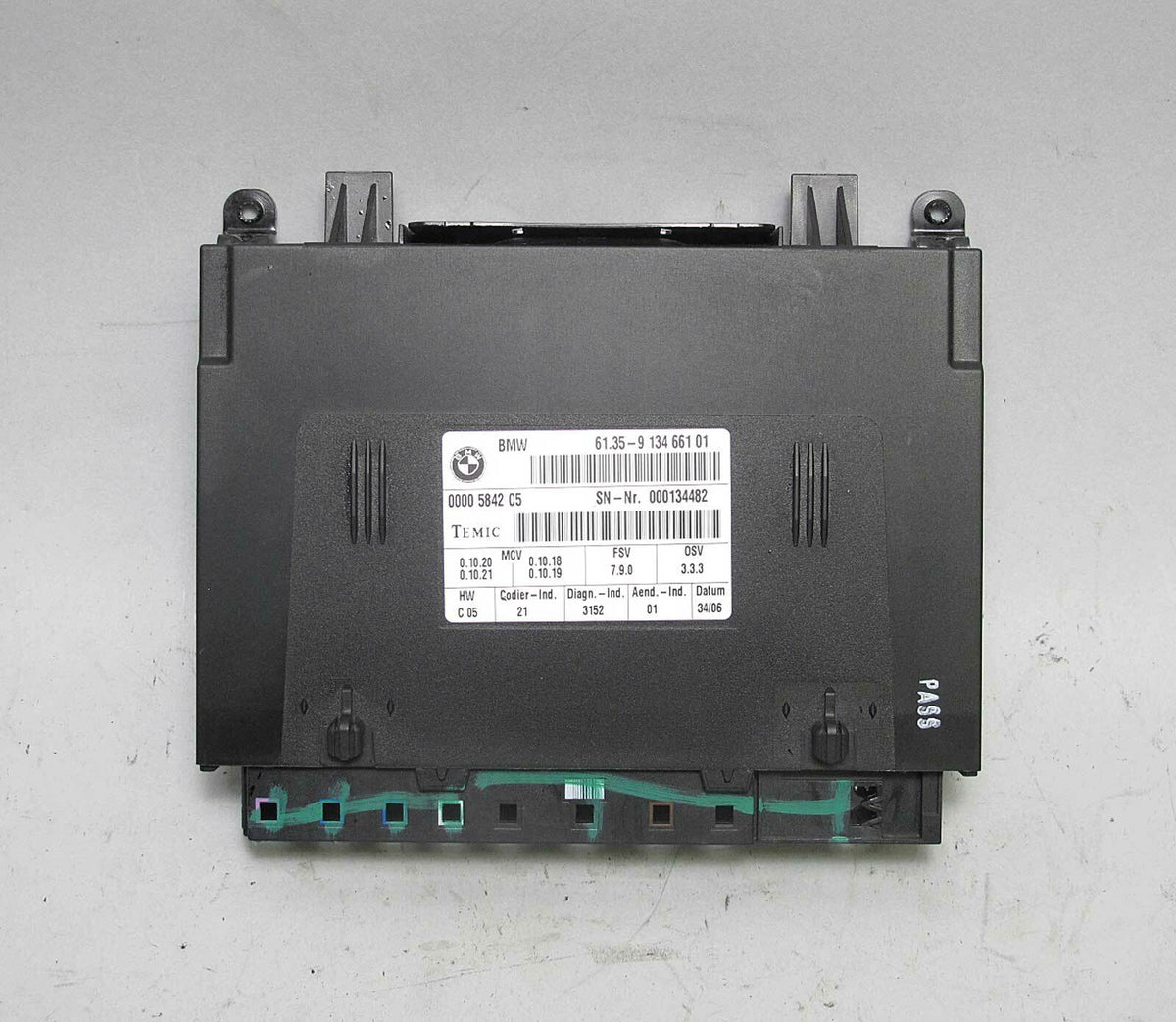2007-2009 BMW Left Front Seat Electronic Module for Memory E70 E82 E90 USED OEM