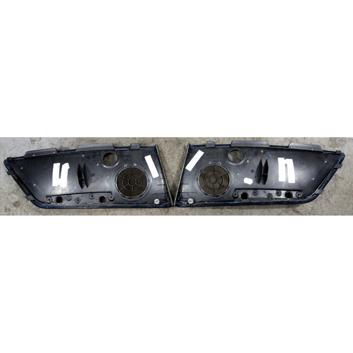 01-06 BMW E46 M3 Convertible Rear Lateral Interior Trim Insert Black Leather OEM