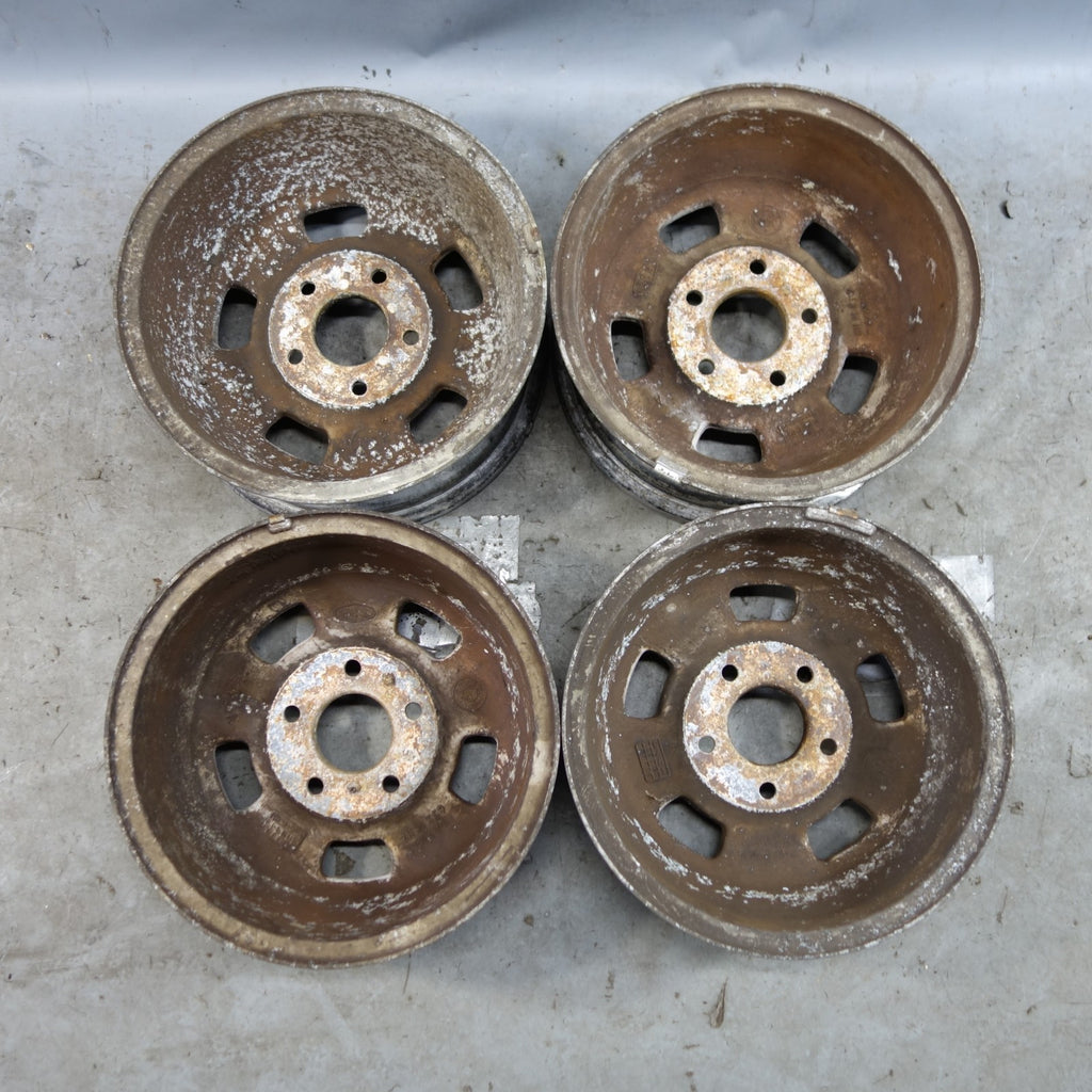 1969-1989 BMW E3 E12 E24 14x6 Light Alloy Wheel Set of 4 Rims OEM