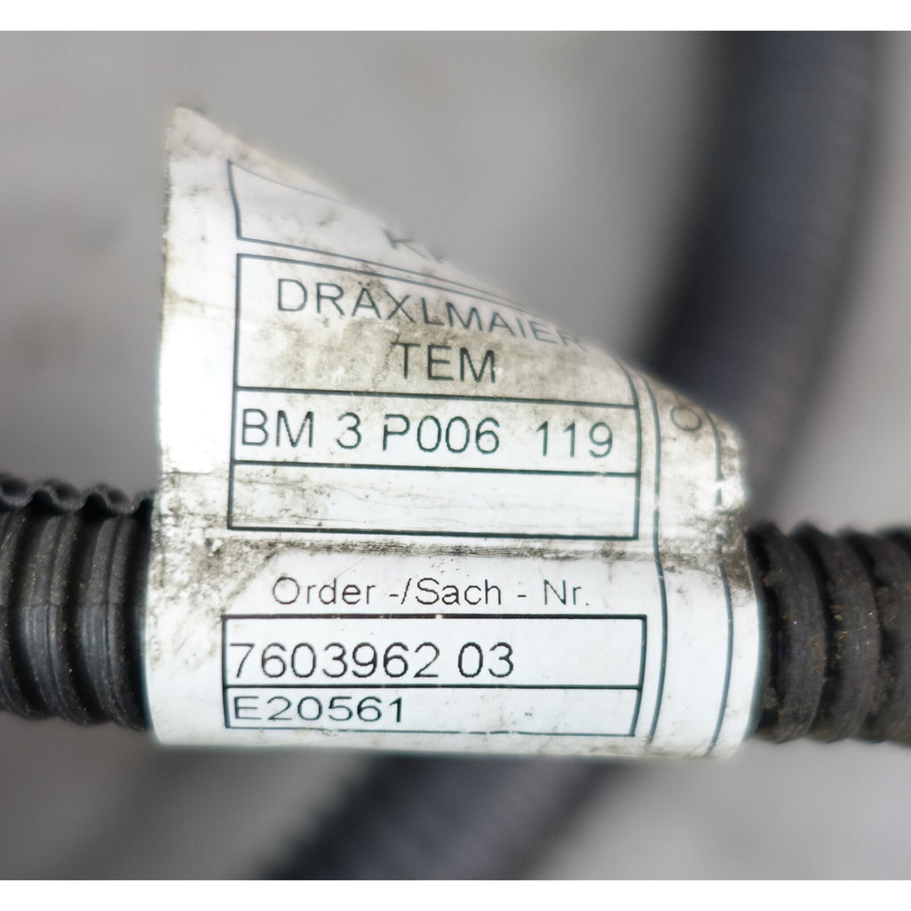Damaged 2013 BMW F10 535i N55 Factory Wiring Harness for Manual Transmission OEM
