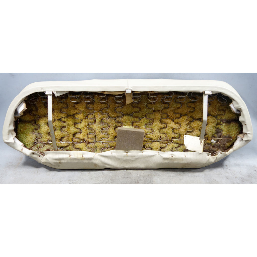 1984-1985 BMW E28 5-Series Rear Seat Bottom Bench Pad Pearl Beige Vinyl OEM