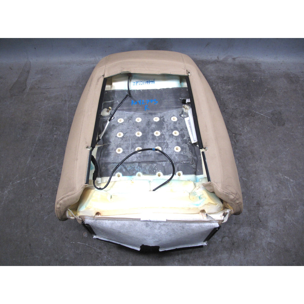 2006-2012 BMW E90 E91 3-Series Right Front Beige Vinyl Seat Backrest Cover OEM