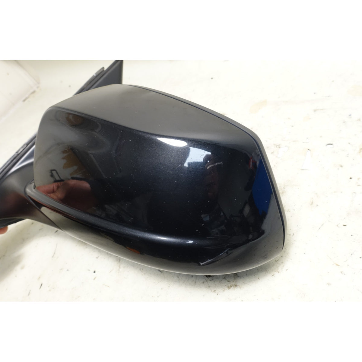 11-13 BMW F10 5-Series Left Power Fold Auto Dim Side Mirror Black Sapphire OEM