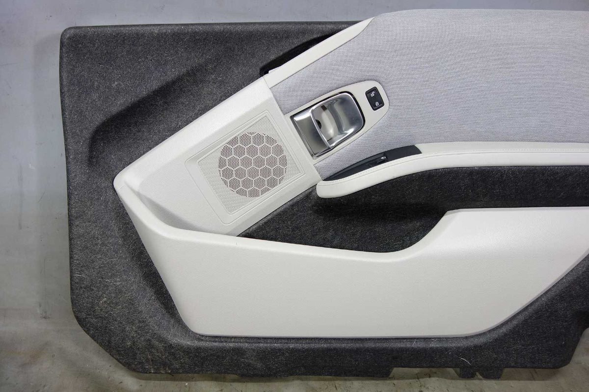 2014-2017 BMW i01 i3 Right Front Interior Door Panel Trim Skin Carum Grey OEM