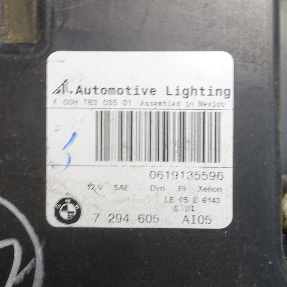 2011-2013 BMW E70 X5 LCI Factory Left Driver's Headlight Lamp Xenon Adaptive OEM