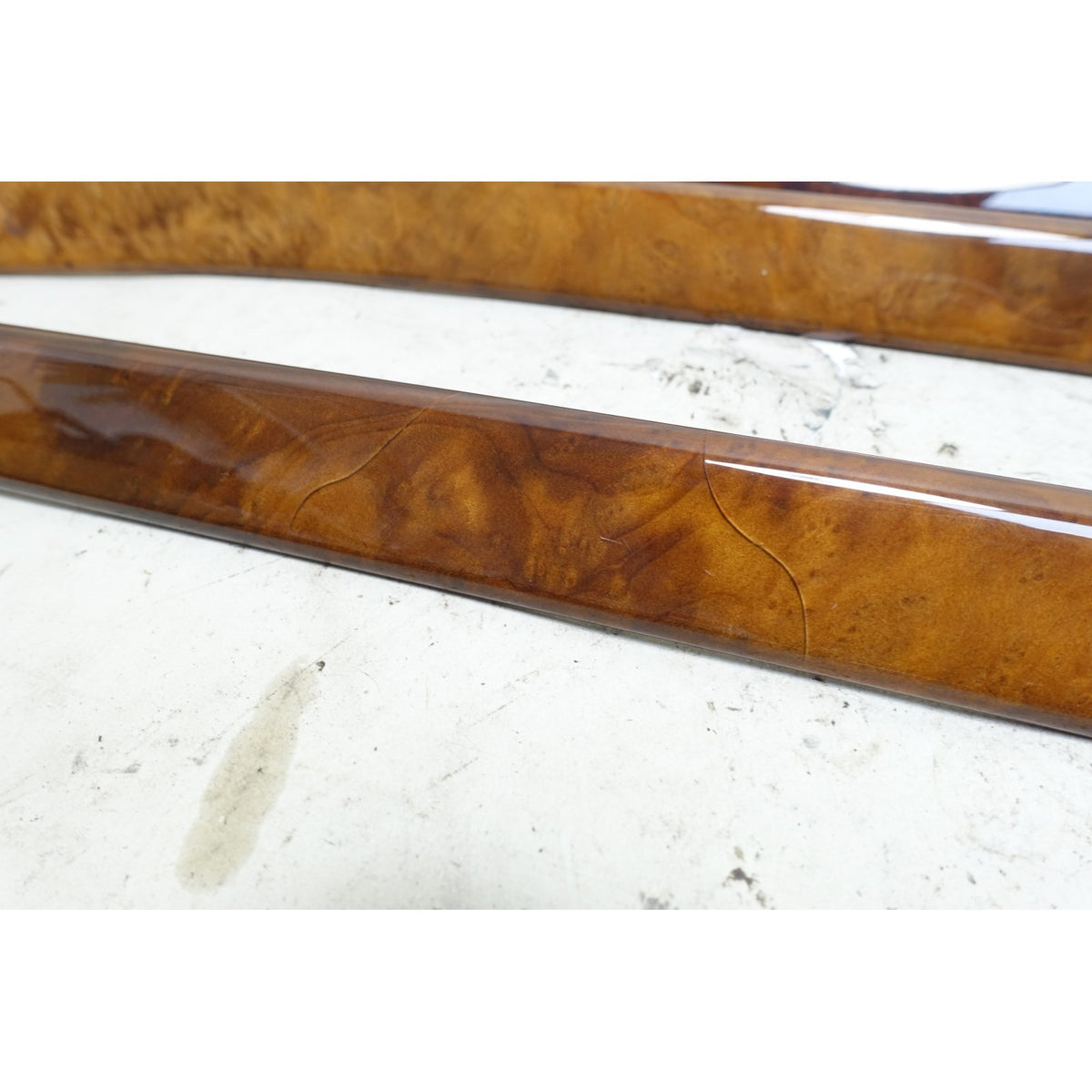 97-03 BMW E39 5-Series Factory Door Wood Trim Finisher Set Vavona Front Rear OEM