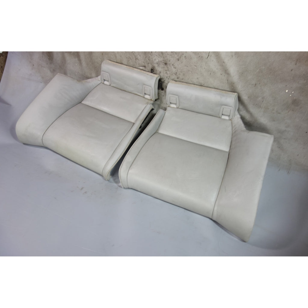 2007-2009 BMW E92 3-Series Coupe Rear Seat Bottom Buckets Grey Leather OEM