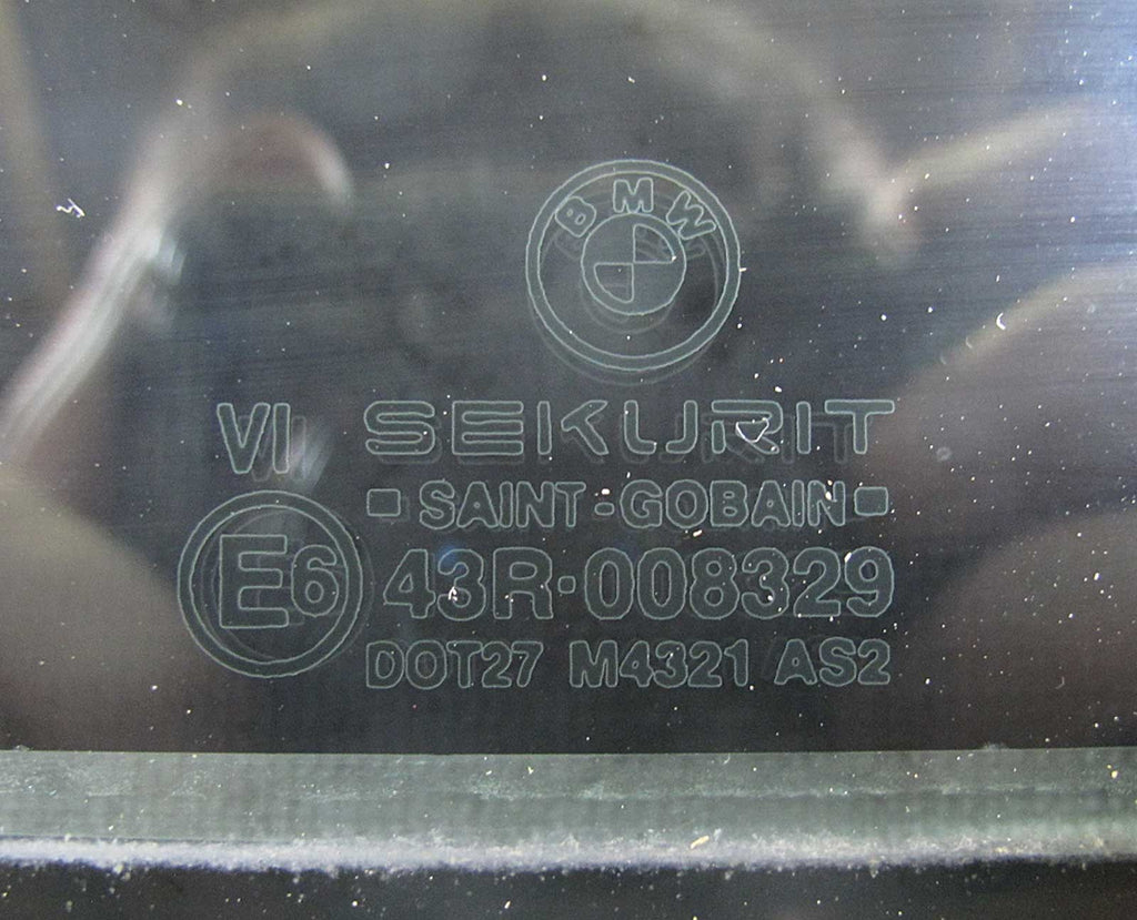 BMW E38 7-Series Right Rear Quarter Factory Double-Glazing Insulation Glass USED