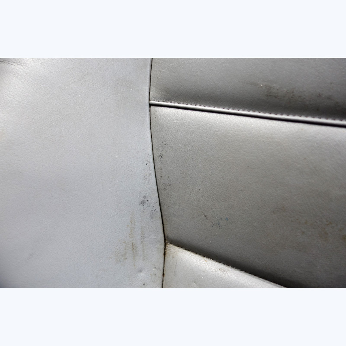 2000-2006 BMW E46 3-Series Coupe Rear Seat Bottom Pad Bench Grey Leather OEM