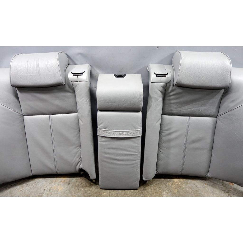 1996-2001 BMW E38 7-Series Contour Rear Seat Backrest w/o Heat Grey Leather OEM
