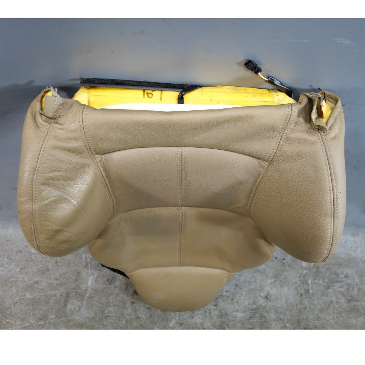 99-02 BMW Z3 Roadster Left Front Drivers Sport Seat Backrest Beige Leather OEM