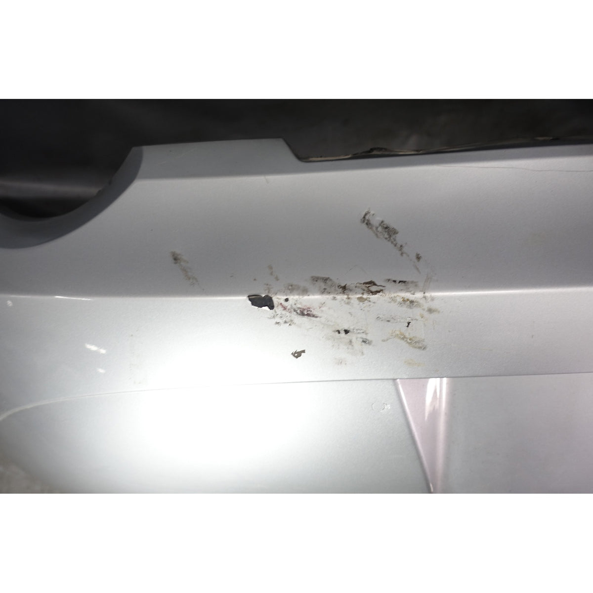 Damaged 03-05 E85 Z4 Factory Early Rear Bumper Cover Trim Titanium Silver OEM