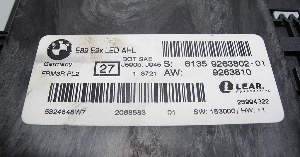 2007-2016 BMW E90 3-Series X1 Z4 LKM Light Check Module Footwell Module FRM3R OE