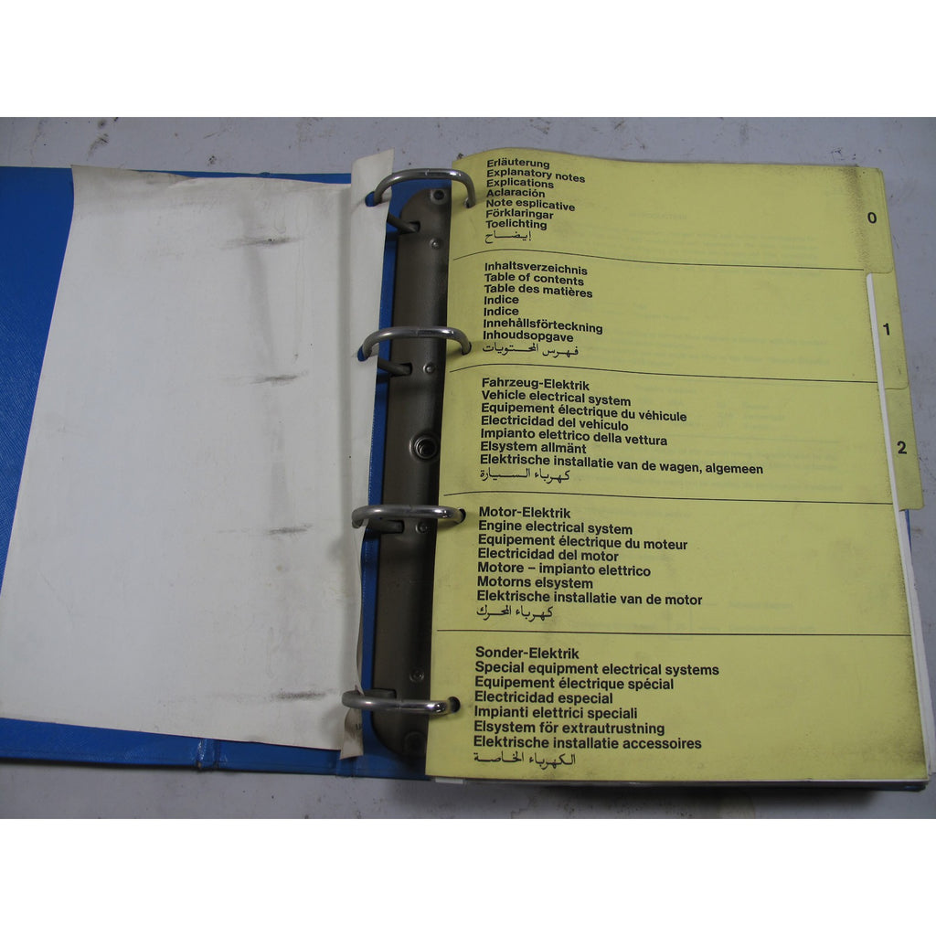 Original BMW General Electrical System Wiring Diagrams For 6 series 1985 +