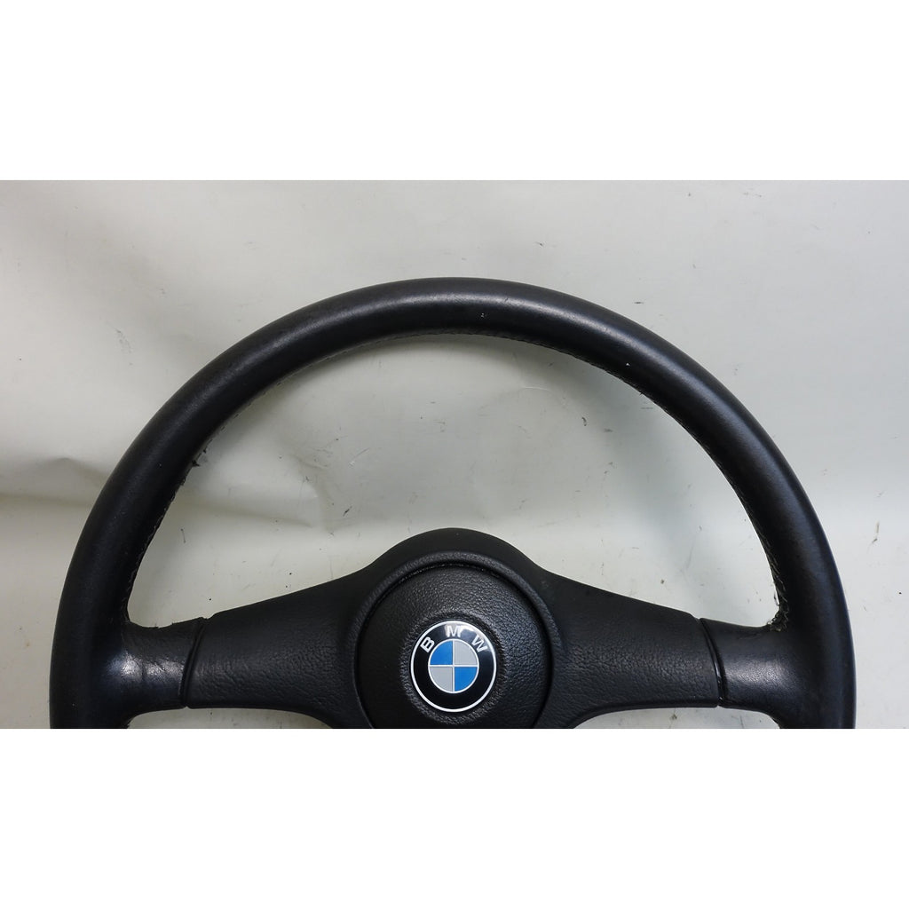 Damaged 84-93 BMW E30 3-Series E28 E24 Sports Leather Steering Wheel 385mm OEM