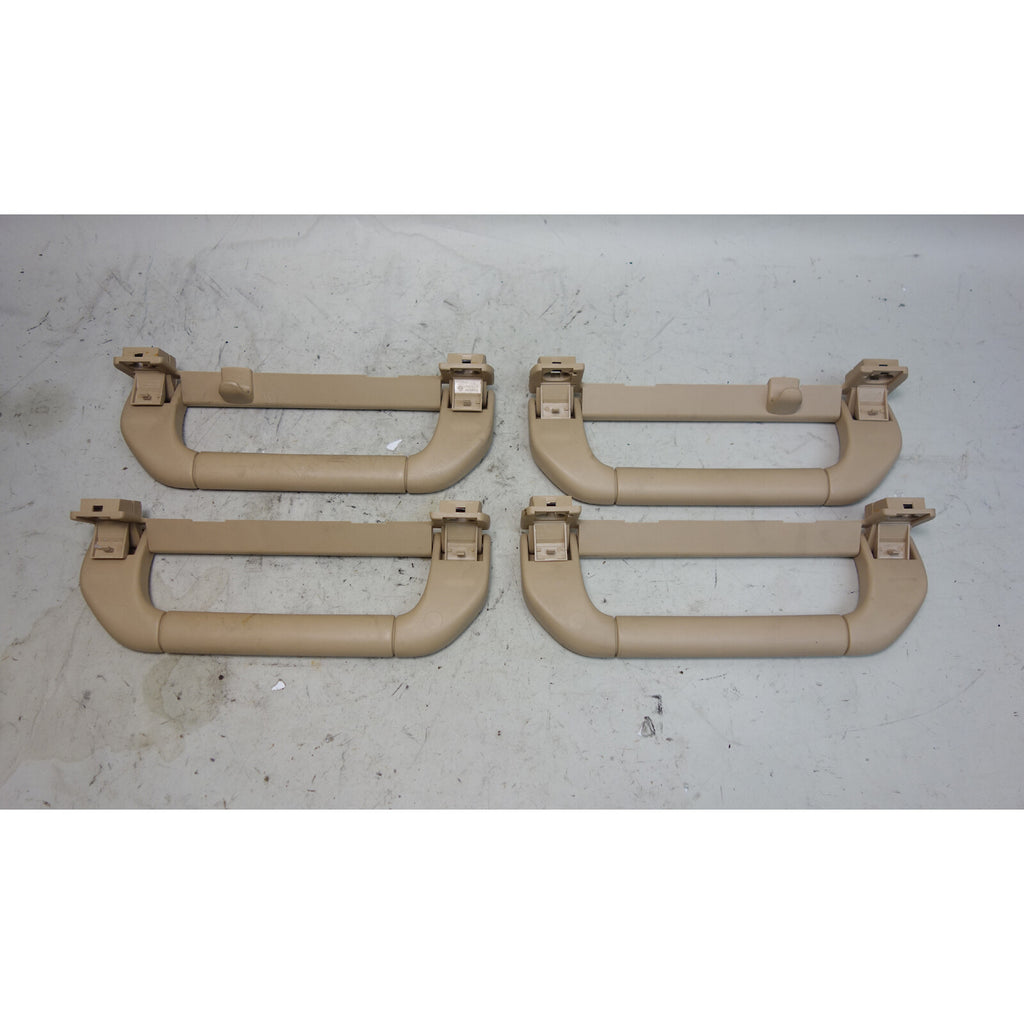 1995-2001 BMW E38 7-Series E39 Interior Roof Grab Handle Set Sand Beige Plastic