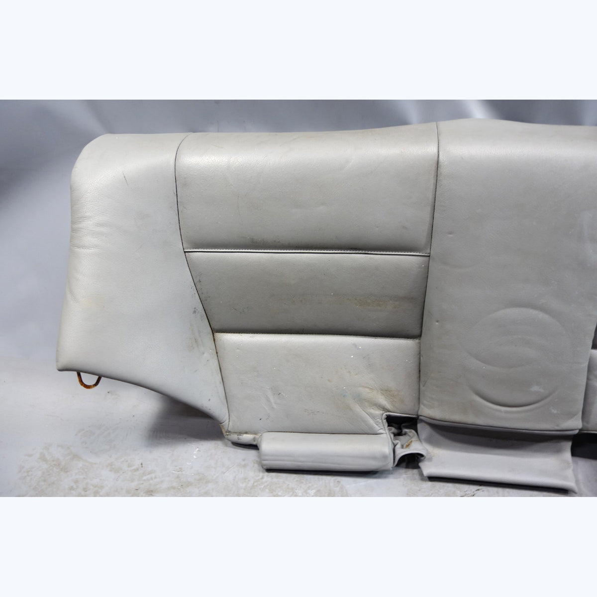 2000-2006 BMW E46 3-Series Coupe Rear Seat Bottom Pad Bench Grey Leather OEM