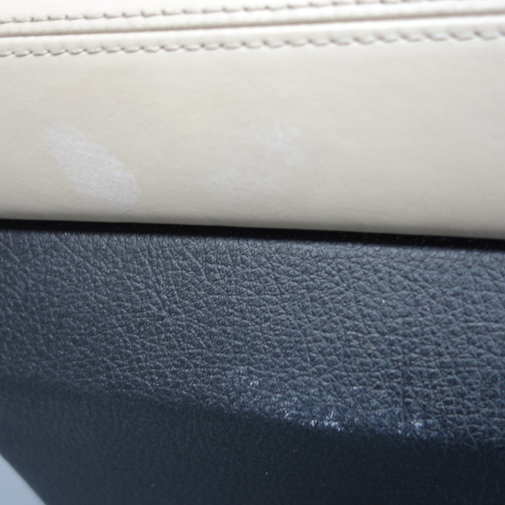 11-16 BMW F10 5-Series Rear Door Card Trim Panels Ivory White Napa Leather OEM