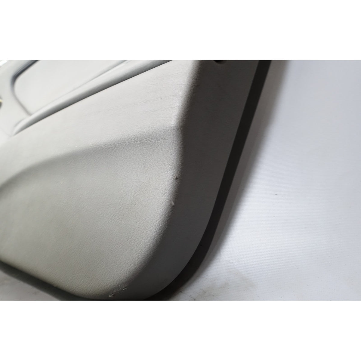 00-06 BMW E46 3-Series 2dr Front Int Door Panel Trim Skin Pair Grey Leather OE