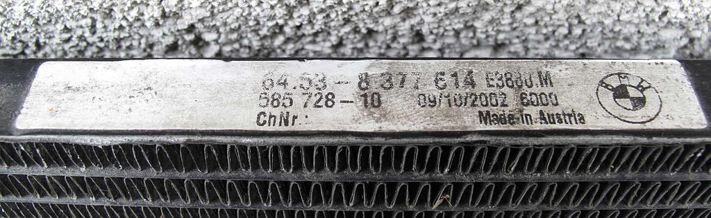 BMW E46 3-Series AC Air Conditioning Condenser 1999-2006 USED OEM