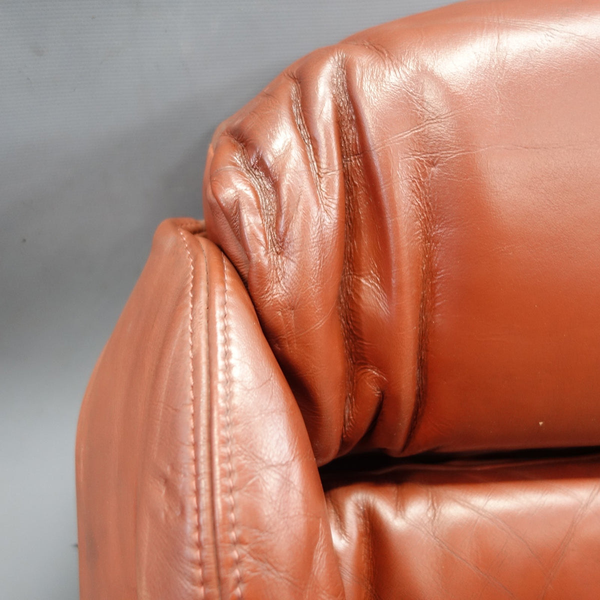 Damaged 2010-2013 BMW E92 E90 M3 Left Seat Bottom Pad Fox Red Leather OEM