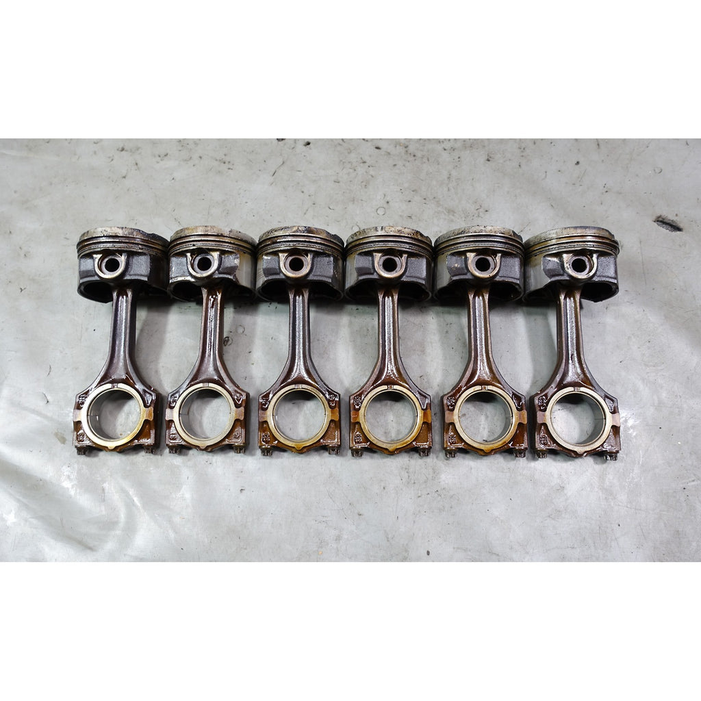 1996-1999 BMW M52 2.8L 6-Cylinder E36 E39 Piston Connecting Rod Set of 6 OEM
